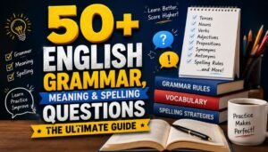 50 + English Grammar, Meaning & Spelling Questions: The Ultimate Guide