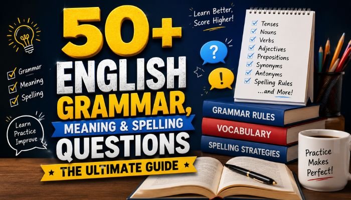 50 + English Grammar, Meaning & Spelling Questions: The Ultimate Guide