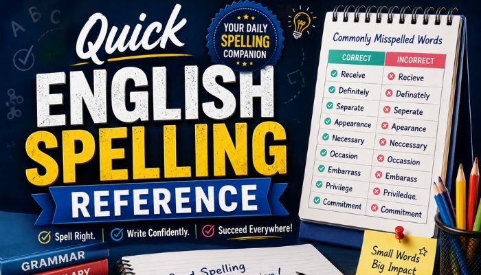 Quick English Spelling Reference meaning