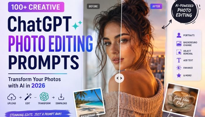 ChatGPT Photo Editing Prompts: 100+ Creative Prompts for Stunning Photo Edits in 2026