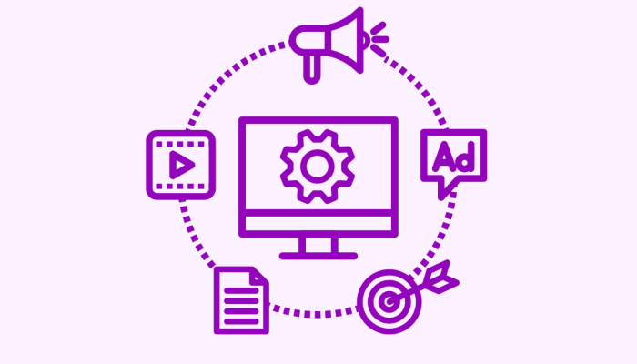 Today Business Trends Digital marketing icon